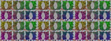 Raster suluboya çiçek deseni, narin çiçekler, yeşil çiçekler, tebrik kartı şablonu. Raster Güzel kumaş deseni.