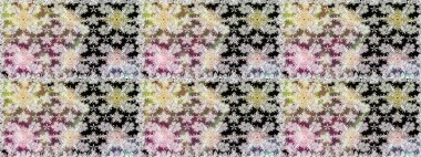 Raster illüstrasyonu. 3 boyutlu çiçekler, pürüzsüz. Tarafsız renklerde.