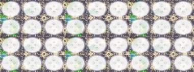 Kar tanesi renkli desen. Snowflakes desen. Raster kar taneleri arka plan. Renk arka plan üzerinde izole soyut kar taneleri ile düz tasarım. Raster illüstrasyon.