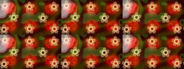 Lace Snowflakes 'in etnik kökü. Raster illüstrasyonu. Stilize Çiçekler. Mandalas 'ın dekoratif dokusu. Kumaş veya Duvar Kağıdı Tasarımı. Tekstil için Lacy Fashion Print. Halk Biçimi.