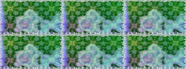 Çiçek izi. Çiçekler suluboya tarzında yeşil renkte. Suluboya kusursuz desen.