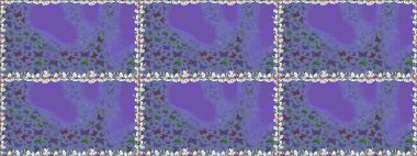 Renkli Kelebeklerle Bahar Arkaplanı. Raster Arkaplan menekşe, mavi, nötr renk. Güzel Kelebek Siluetleriyle Moda Dekorasyonu. Kart, Davetiye, Yazdırma İçin Şirin Kadınsı Desen