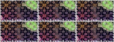 Renkli Bahar Temalı Kusursuz Arkaplan. Düz Çiçek Elementleri Tasarımı. Raster Modaya uygun kumaş deseni. Siyah ve gri renkli şirin çiçek deseni.