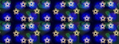 Mavi ve siyah siluet kar tanesi tabelası. Sembol kışı, donmuş, Noel, yeni yıl tatili. Kar Tanesi Mozaik ikonu. Grafiksel element dekorasyonu. Raster illüstrasyonu. Düz tasarım.