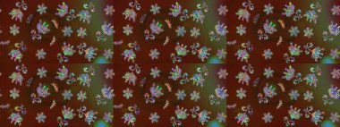 Kahverengi renklerde sevimli soyut kar tanesi raster tasarımı. Yeni yıl kar tanesi. Düz kar karalama ikonları, kar taneleri silueti Noel afişi için, kartlar.