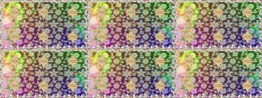 Geleneksel klasik altın desen. Altın elementlerle nötr renklerde altın desen. Raster oryantal süs. Barok tarzında kusursuz bir doğulu süsü..