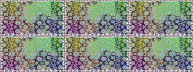 Raster illüstrasyonu. Gri renklerde. Çiçekli güzel suluboya desen.