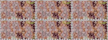 Çiçek deseni. Raster illüstrasyonu. Şatafatlı bahar bahçesi dokusu. Çiçeksiz arkaplan.