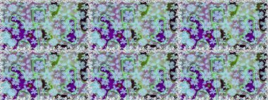 Düz Çiçek Elementleri Tasarımı. Raster illüstrasyonunda kusursuz çiçek deseni. Süslü kumaş deseni. Renkli Bahar Teması Kusursuz Arkaplan.