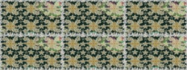 Raster stili kumaş deseni. Çiçekler suluboya desensiz.