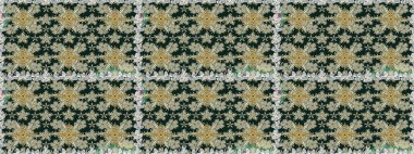 Şirin çiçekler. Satır seamless modeli. Rasterleştirme Trendy kumaş deseni.