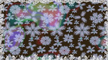 Raster illüstrasyonu. Kahverengi renkli çiçekler. Tropik, dikişsiz çiçek deseni..