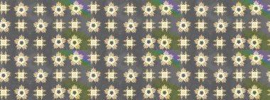 Raster illüstrasyonu. Çizim çiçek deseni duvar kâğıdı olarak kullanılabilir. Gri renkli çiçekler.