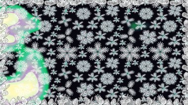 Kusursuz bir arka plan modeli. Vadinin çiçekleri siyah renklerde. Suluboya, elle çizilmiş. Raster - stok.