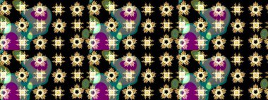 Kar taneli siyah ve gri renkler. Raster illüstrasyonu. Renkli arka planda izole tatlı kar taneleri.