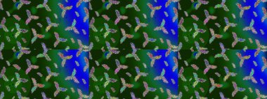 Arabesk ve çiçek öğeleri ile oryantal raster desen. Geleneksel klasik süs. Arabesk ile Vintage desen.