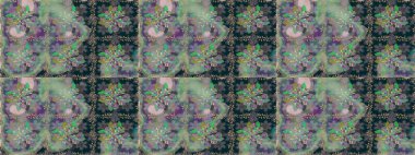 Gri renklerde. 3 boyutlu çiçekler, pürüzsüz. Raster illüstrasyonu.