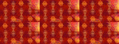 Raster düz çiçek çizim deseni. Kırmızı, turuncu ve mor renkte çiçekler. Tasarım hediye paketi, tebrik kartları, posterler ve afiş tasarımı.