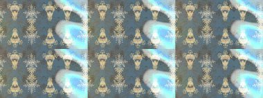 Raster düz çiçek çizim deseni. Hediye ambalaj kağıdı, tebrik kartları, posterler ve pankart tasarımı. Tarafsız, gri ve mavi renkte çiçekler.