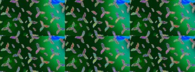 Meteoroloji buz koleksiyonu. Kar Tanesi raster ikonu arka plan mavi, yeşil ve mor renkli. Xmas Frost kar taneleri izole edilmiş siluet sembolü. Raster. Kış Noel 'i Kar bembeyaz kristal element