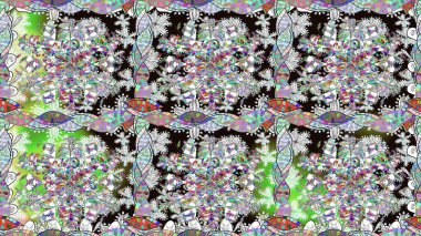 Küçük çiçekte hoş bir çiçek deseni var. Parlak çiçekli nötr renklerde soyut, pürüzsüz desen. Çiçek elementli zarif raster dokusu..