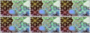 Güzel kumaş deseni. Bahar çiçekli, dikişsiz, sevimli çiçek deseni. Raster illüstrasyonu.