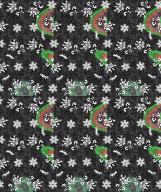 Raster illüstrasyonu. Şatafatlı bahar bahçesi dokusu. Çiçek deseni. Çiçek çizimi arkaplanı.