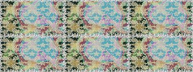 Sevimli küçük çiçek desenle. Raster resim. Çiçek desenli çiçek ve yaprakları ile.