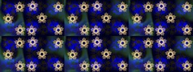 Mavi, siyah ve gri renklerde izole suluboya kar taneleri. Kışın sembolü. Güzel dekorasyon. İllüstrasyon kar tanesi.