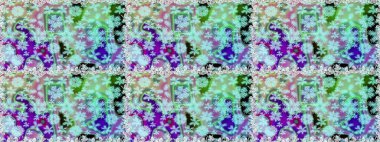 Raster illüstrasyonu. Küçük çiçekteki sevimli çiçek deseni. Tarafsız ve mavi renkte çiçekler.