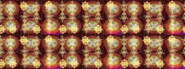 Renkli elementlerle Raster ilginç desen