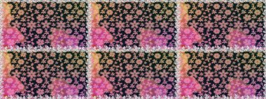 Çiçek desenli raster, gri çizgi grafik desenli soyut raster arkaplan. Modern stil dokusu.