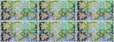 Tarafsız renkler ve altın elementler. Raster altın çiçek süsü brokar kumaş ve cam desenli. Çiçek desenli altın metal. Kusursuz altın desen.