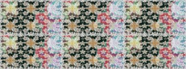 Cute Floral pattern in the small flower. Seamless Tony fabric pattern. Raster illustration. Fashionable fabric pattern.