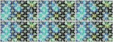 Kusursuz desenli, modaya uygun kumaş deseni. Şirin çiçek elementleri. Düz Çiçek Elementleri Tasarımı. Raster illüstrasyonu. Renkli Bahar Teması Kusursuz Arkaplan.