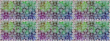 Renkli Bahar Temalı Kusursuz Arkaplan. Düz Çiçek Elementleri Tasarımı. Gri renkli çiçekler. Çiçeksiz desenli arka plan, yaz çiçekleri..