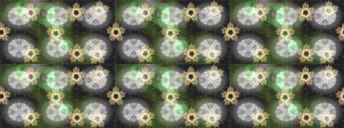 Gri, yeşil ve nötr renklerde kar taneleri. Raster illüstrasyonu. Yılbaşı Biçimi.