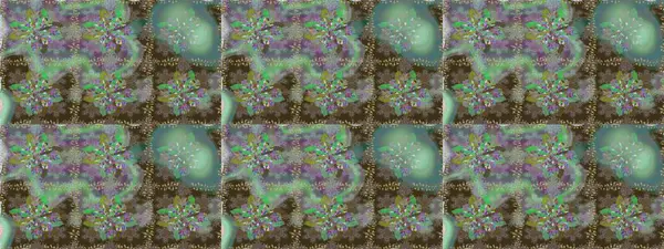 Kahverengi renkte sevimli çiçekler. Moda baskısı, albüm, ambalaj kağıdı ve duvar kağıdı için zarif dekoratif süslemeler. Küçük çiçekli basit, dikişsiz desen. Raster illüstrasyonu.