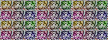 Paisley el çizimi elementler. Ev dekoru. Fantezi çiçekli kusursuz desen, doğal duvar kağıdı, çiçek desenli kıvrım çizimi..