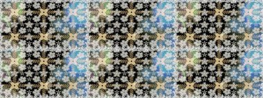 Raster illüstrasyonu. Çiçek arkaplan. Çiçek duvar kâğıdı. Renkli, pürüzsüz desen. Gri renkli şirin tekstil.