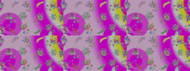 Nötr, morumsu ve menekşe renkleri olan kusursuz desenli suluboya çiçek desenli duvar kağıdı, kart ya da kumaş için fayanslı. Raster..