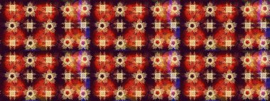 Kar taneleri arka planda. Renkli arka planda izole edilmiş kar tanelerinin düz tasarımı. Kar taneleri deseni. Kar tanesi süsleme deseni. Raster illüstrasyonu.