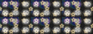 Arabesk ve çiçek öğeleri ile oryantal raster desen. Geleneksel klasik süs. Arabesk ile Vintage desen.