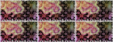 Modern stil dokusu. Çiçek desenli raster, kahverengi ve nötr çizgi desenli soyut raster arkaplan.