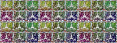 Çiçek kompozisyonu, el boyası, hassas şablon. Üst manzara, yumuşak yeşil ve nötr renk tarzı. Manzaralı çiçek deseni. Sevgililer günü ve tebrik kartı konsepti için şık bir davet.