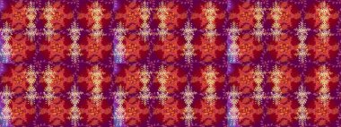 Raster illüstrasyonu. Kar Tanesi Mozaik ikonu. Siluet kar tanesi işareti izole edilmiş kırmızı, mor ve pembe renkler. Düz dizayn. Grafiksel element dekorasyonu. Sembol kışı, donmuş, Noel, yeni yıl tatili