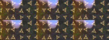 Patlayan çiçekler soyut olarak yerleştirilmiş. Raster deseni. Raster illüstrasyonu. Gri, kahverengi ve yeşil renklerde bahar çiçekleri..