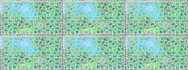 Yumuşak mavi arka planda izole edilmiş şirin yaban sinekleri. Mavi renkleri yakından izle. Sanat retro kaplanabilir açılış tasarımı tarzında serbest doğrusal mürekkep el logosu.