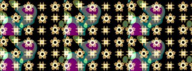 Kar taneli siyah ve gri renkler. Raster illüstrasyonu. Renkli arka planda izole tatlı kar taneleri.