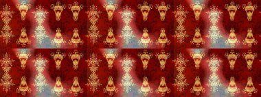 El çizimi, dövme stili karalama, kumaş tasarımı ve Raster illüstrasyonunda kartlar. Katılım kırmızı, kahverengi ve bej rengi mandalalar sanat terapisi tarzı zen çizimler için kar taneleri.